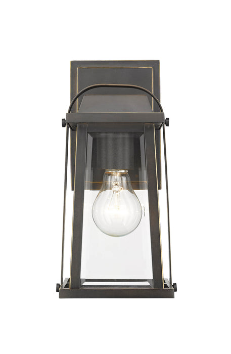 Outdoor Wall Light Z-Lite 574S-ORB Oil Rubbed Bronze Millworks 1 Light Outdoor Wall Light Z-Lite