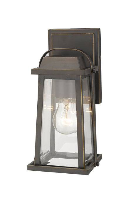 Outdoor Wall Light Z-Lite 574S-ORB Oil Rubbed Bronze Millworks 1 Light Outdoor Wall Light Z-Lite