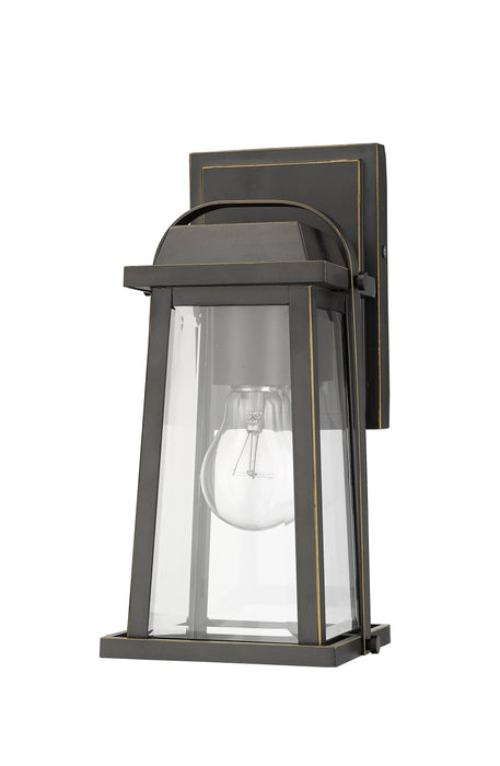 Outdoor Wall Light Z-Lite 574S-ORB Oil Rubbed Bronze Millworks 1 Light Outdoor Wall Light Z-Lite