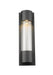Outdoor Wall Light Z-Lite 575S-BK-LED Black Striate 1 Light Outdoor Wall Light Z-Lite