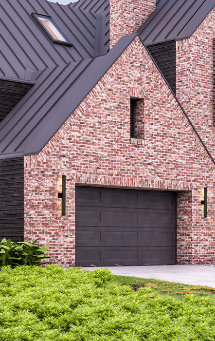 Outdoor Wall Light Z-Lite 576M-2-BK-LED Black Edge 2 Light Outdoor Wall Light Z-Lite