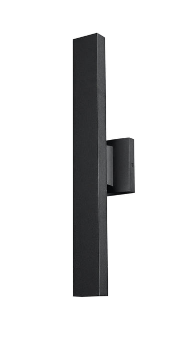 Outdoor Wall Light Z-Lite 576S-2-BK-LED Black Edge 2 Light Outdoor Wall Light Z-Lite