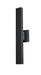 Outdoor Wall Light Z-Lite 576S-2-BK-LED Black Edge 2 Light Outdoor Wall Light Z-Lite
