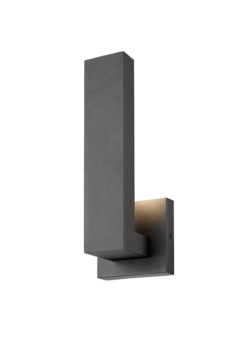 Outdoor Wall Light Z-Lite 576S-BK-LED Black Edge 1 Light Outdoor Wall Light Z-Lite