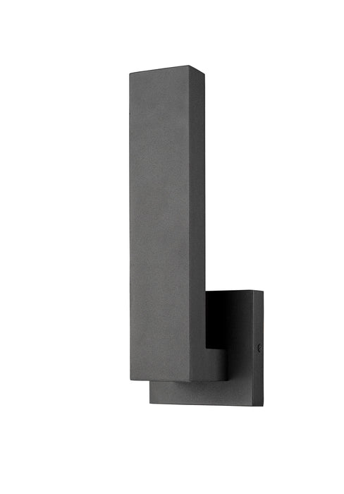 Outdoor Wall Light Z-Lite 576S-BK-LED Black Edge 1 Light Outdoor Wall Light Z-Lite