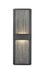 Outdoor Wall Light Z-Lite 577B-BK-LED Black Eclipse 2 Light Outdoor Wall Light Z-Lite