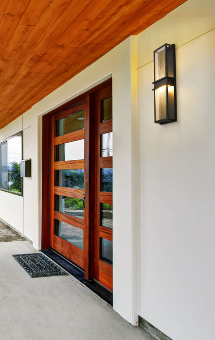 Outdoor Wall Light Z-Lite 577B-BK-LED Black Eclipse 2 Light Outdoor Wall Light Z-Lite