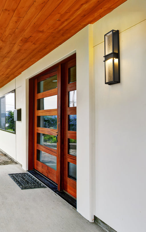 Outdoor Wall Light Z-Lite 577B-BK-LED Black Eclipse 2 Light Outdoor Wall Light Z-Lite