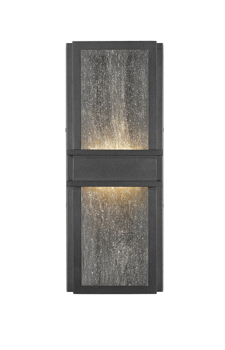 Outdoor Wall Light Z-Lite 577M-BK-LED Black Eclipse 2 Light Outdoor Wall Light Z-Lite