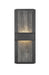 Outdoor Wall Light Z-Lite 577M-BK-LED Black Eclipse 2 Light Outdoor Wall Light Z-Lite