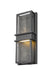 Outdoor Wall Light Z-Lite 577M-BK-LED Black Eclipse 2 Light Outdoor Wall Light Z-Lite