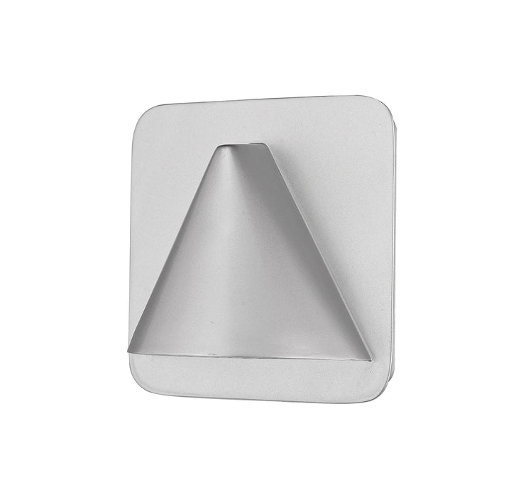 Outdoor Wall Light Z-Lite 578SL-LED Silver Obelisk 1 Light Outdoor Wall Light Z-Lite