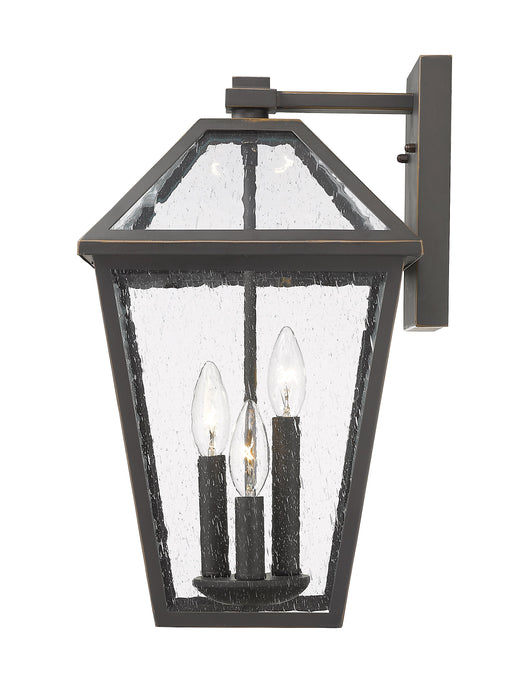Outdoor Wall Light Z-Lite 579B-ORB Oil Rubbed Bronze Talbot 3 Light Outdoor Wall Light Z-Lite