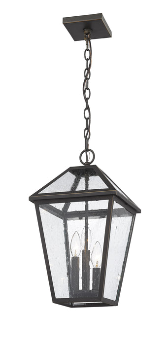 Outdoor Chain Mount Ceiling Fixture Z-Lite 579CHB-ORB Oil Rubbed Bronze Talbot 3 Light Outdoor Chain Mount Ceiling Fixture Z-Lite