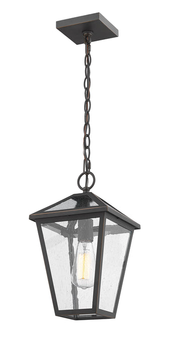 Outdoor Chain Mount Ceiling Fixture Z-Lite 579CHM-ORB Oil Rubbed Bronze Talbot 1 Light Outdoor Chain Mount Ceiling Fixture Z-Lite