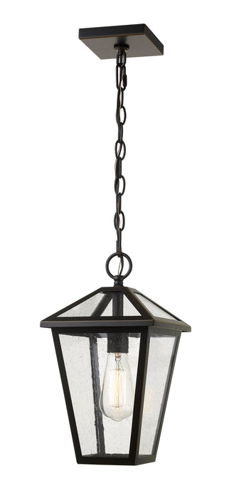 Outdoor Chain Mount Ceiling Fixture Z-Lite 579CHM-ORB Oil Rubbed Bronze Talbot 1 Light Outdoor Chain Mount Ceiling Fixture Z-Lite