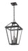 Outdoor Chain Mount Ceiling Fixture Z-Lite 579CHXL-BK Black Talbot 3 Light Outdoor Chain Mount Ceiling Fixture Z-Lite