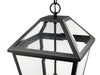 Outdoor Chain Mount Ceiling Fixture Z-Lite 579CHXL-BK Black Talbot 3 Light Outdoor Chain Mount Ceiling Fixture Z-Lite