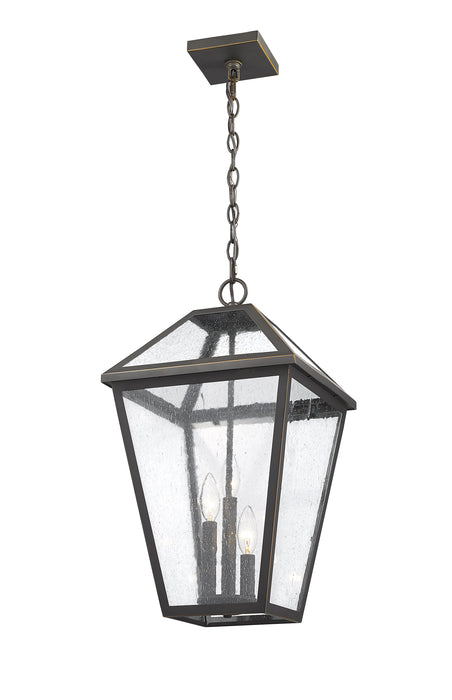 Outdoor Chain Mount Ceiling Fixture Z-Lite 579CHXL-ORB Oil Rubbed Bronze Talbot 3 Light Outdoor Chain Mount Ceiling Fixture Z-Lite