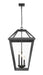 Outdoor Chain Mount Ceiling Fixture Z-Lite 579CHXLX-BK Black Talbot 4 Light Outdoor Chain Mount Ceiling Fixture Z-Lite