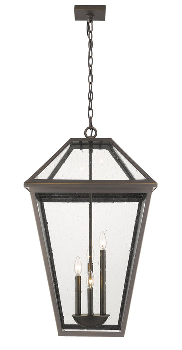 Outdoor Chain Mount Ceiling Fixture Z-Lite 579CHXLX-ORB Oil Rubbed Bronze Talbot 4 Light Outdoor Chain Mount Ceiling Fixture Z-Lite