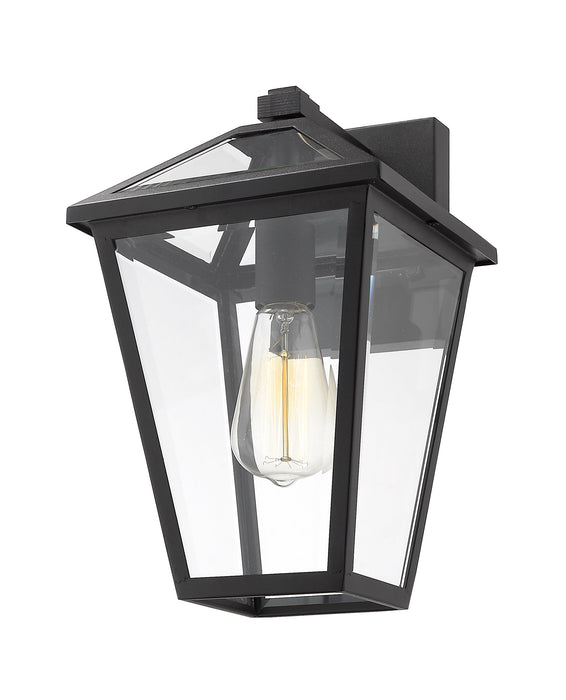Outdoor Wall Light Z-Lite 579M-BK Black Talbot 1 Light Outdoor Wall Light Z-Lite