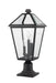 Outdoor Pier Mounted Fixture Z-Lite 579PHBR-533PM-BK Black Talbot 3 Light Outdoor Pier Mounted Fixture Z-Lite
