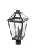 Outdoor Post Mount Fixture Z-Lite 579PHBR-BK Black Talbot 3 Light Outdoor Post Mount Fixture Z-Lite