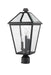 Outdoor Post Mount Fixture Z-Lite 579PHBR-BK Black Talbot 3 Light Outdoor Post Mount Fixture Z-Lite