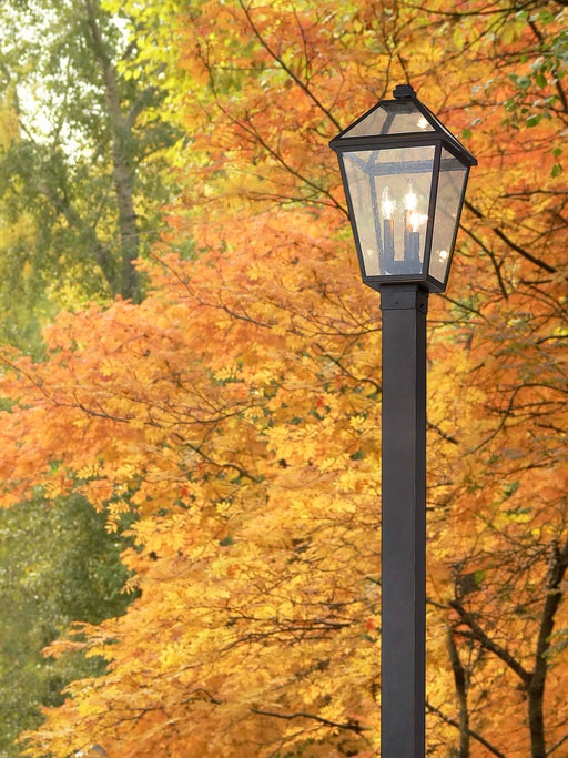 Outdoor Post Mounted Fixture Z-Lite 579PHBS-536P-ORB Oil Rubbed Bronze Talbot 3 Light Outdoor Post Mounted Fixture Z-Lite