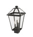 Outdoor Post Mount Fixture Z-Lite 579PHBS-BK Black Talbot 3 Light Outdoor Post Mount Fixture Z-Lite