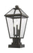 Outdoor Pier Mounted Fixture Z-Lite 579PHBS-SQPM-ORB Oil Rubbed Bronze Talbot 3 Light Outdoor Pier Mounted Fixture Z-Lite