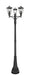 Outdoor Post Mounted Fixture Z-Lite 579PHMR-3-564P-BK Black Talbot 3 Light Outdoor Post Mount Fixture Z-Lite