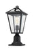 Outdoor Pier Mounted Fixture Z-Lite 579PHMR-533PM-BK Black Talbot 1 Light Outdoor Pier Mounted Fixture Z-Lite