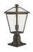 Outdoor Pier Mounted Fixture Z-Lite 579PHMR-533PM-ORB Oil Rubbed Bronze Talbot 1 Light Outdoor Pier Mounted Fixture Z-Lite