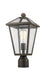 Outdoor Post Mount Fixture Z-Lite 579PHMR-ORB Oil Rubbed Bronze Talbot 1 Light Outdoor Post Mount Fixture Z-Lite