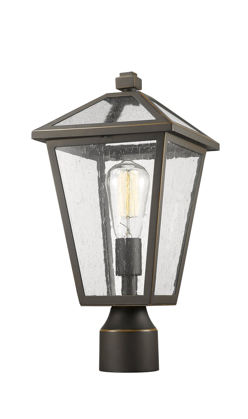 Outdoor Post Mount Fixture Z-Lite 579PHMR-ORB Oil Rubbed Bronze Talbot 1 Light Outdoor Post Mount Fixture Z-Lite