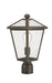 Outdoor Post Mount Fixture Z-Lite 579PHMR-ORB Oil Rubbed Bronze Talbot 1 Light Outdoor Post Mount Fixture Z-Lite