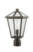 Outdoor Post Mount Fixture Z-Lite 579PHMR-ORB Oil Rubbed Bronze Talbot 1 Light Outdoor Post Mount Fixture Z-Lite