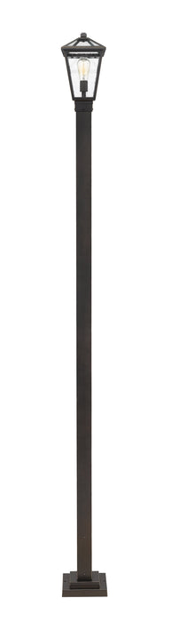 Outdoor Post Mounted Fixture Z-Lite 579PHMS-536P-ORB Oil Rubbed Bronze Talbot 1 Light Outdoor Post Mounted Fixture Z-Lite