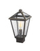 Outdoor Post Mount Fixture Z-Lite 579PHMS-ORB Oil Rubbed Bronze Talbot 1 Light Outdoor Post Mount Fixture Z-Lite