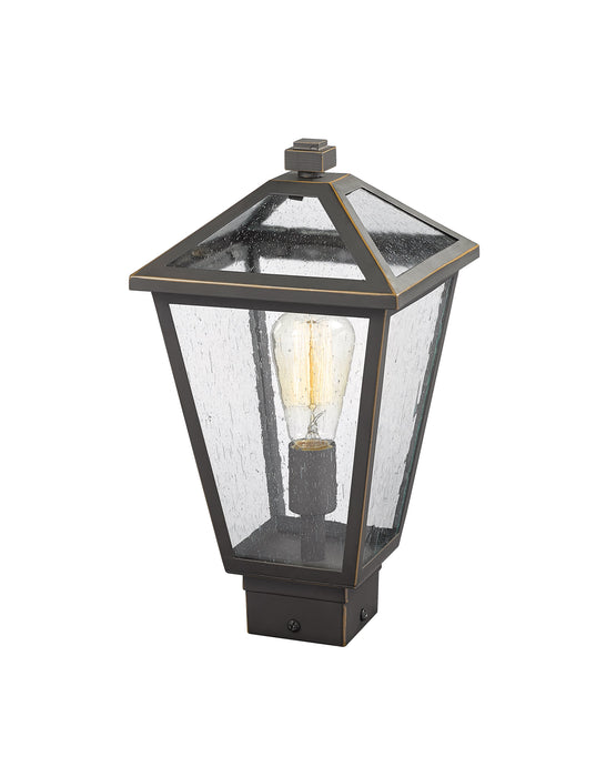 Outdoor Post Mount Fixture Z-Lite 579PHMS-ORB Oil Rubbed Bronze Talbot 1 Light Outdoor Post Mount Fixture Z-Lite