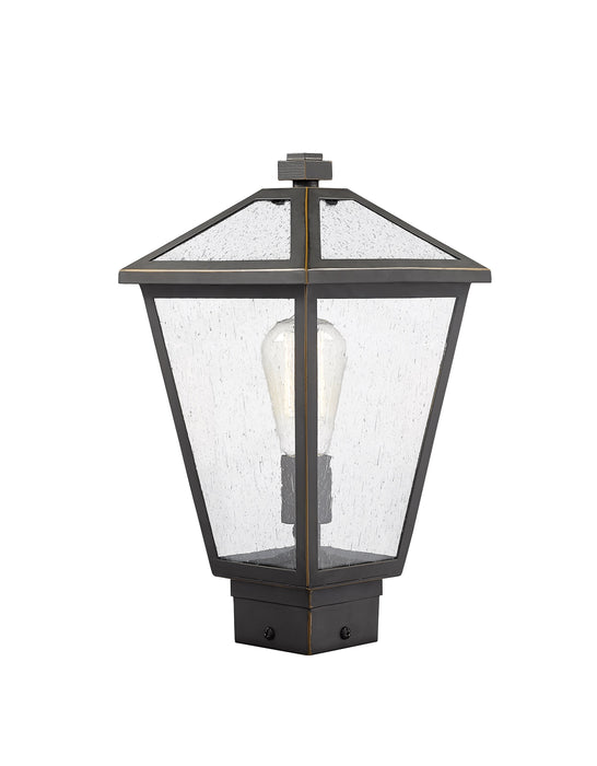Outdoor Post Mount Fixture Z-Lite 579PHMS-ORB Oil Rubbed Bronze Talbot 1 Light Outdoor Post Mount Fixture Z-Lite