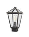 Outdoor Post Mount Fixture Z-Lite 579PHMS-ORB Oil Rubbed Bronze Talbot 1 Light Outdoor Post Mount Fixture Z-Lite