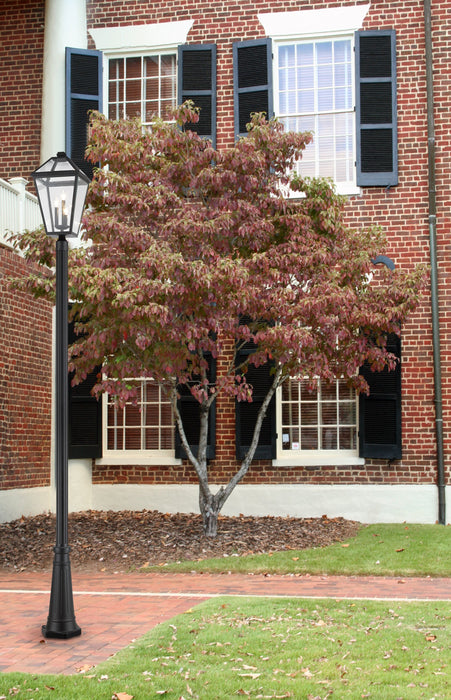 Outdoor Post Mounted Fixture Z-Lite 579PHXLR-519P-BK Black Talbot 3 Light Outdoor Post Mounted Fixture Z-Lite