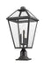 Outdoor Pier Mounted Fixture Z-Lite 579PHXLR-533PM-BK Black Talbot 3 Light Outdoor Pier Mounted Fixture Z-Lite