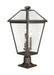 Outdoor Pier Mounted Fixture Z-Lite 579PHXLR-533PM-ORB Oil Rubbed Bronze Talbot 3 Light Outdoor Pier Mounted Fixture Z-Lite
