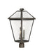 Outdoor Post Mount Fixture Z-Lite 579PHXLR-ORB Oil Rubbed Bronze Talbot 3 Light Outdoor Post Mount Fixture Z-Lite