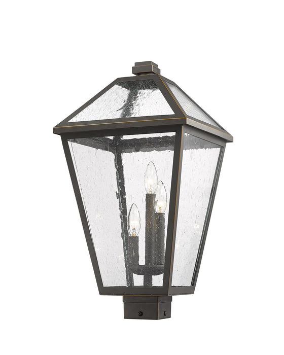 Outdoor Post Mount Fixture Z-Lite 579PHXLS-ORB Oil Rubbed Bronze Talbot 3 Light Outdoor Post Mount Fixture Z-Lite