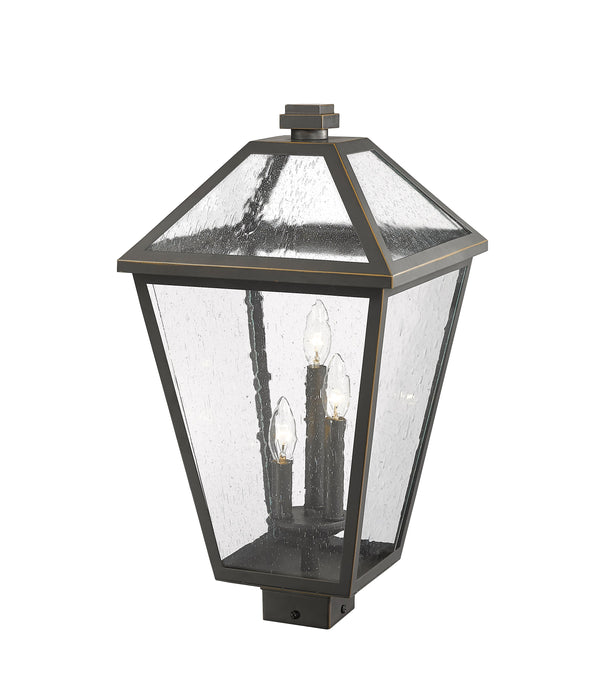 Outdoor Post Mount Fixture Z-Lite 579PHXLS-ORB Oil Rubbed Bronze Talbot 3 Light Outdoor Post Mount Fixture Z-Lite